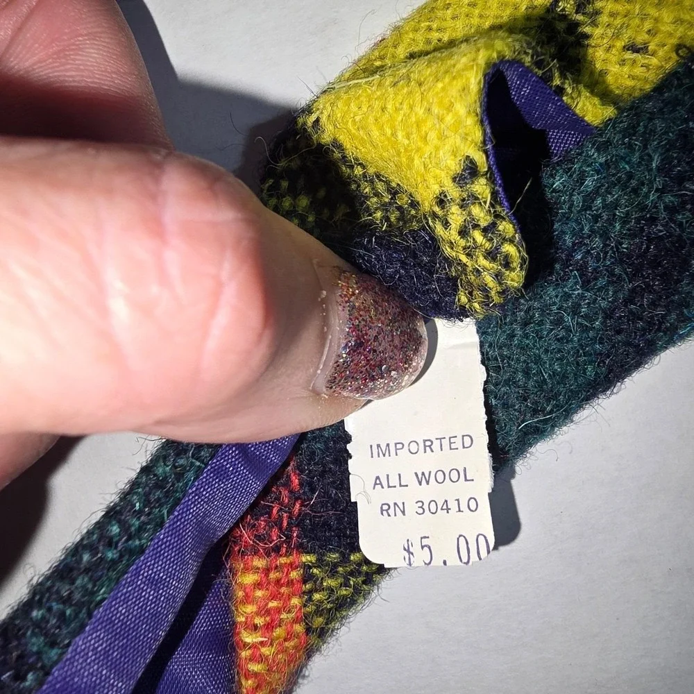 Amazing VINTAGE Towncraft DESIGNERS ORIGINALS JCPenney Imported Wool Men's‎ Tie